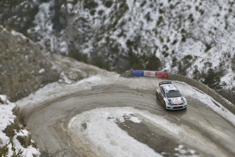Fondo de pantalla Volkswagen Winter Rally 480x320