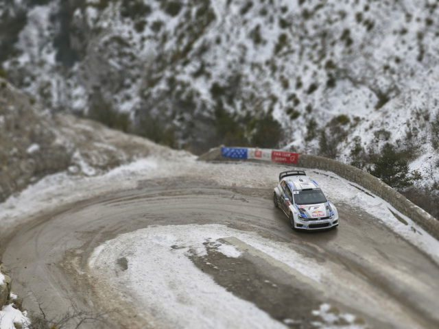 Fondo de pantalla Volkswagen Winter Rally 640x480