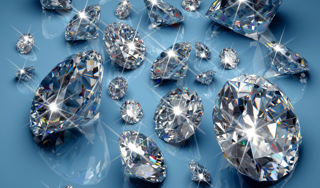 Sparkling Diamonds wallpaper 1024x600