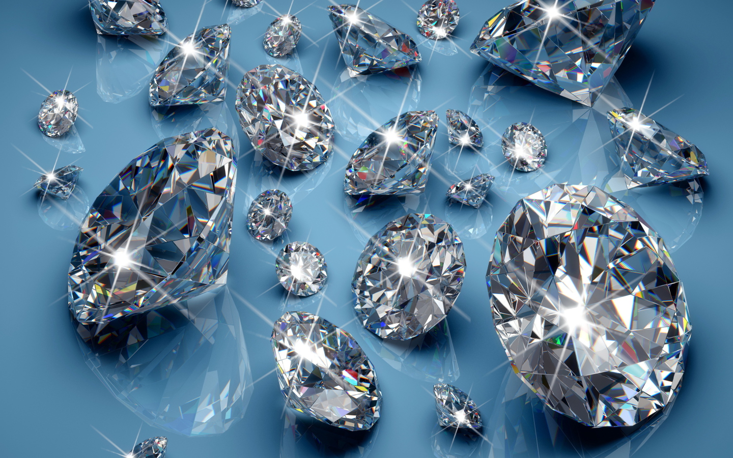 Fondo de pantalla Sparkling Diamonds 1440x900