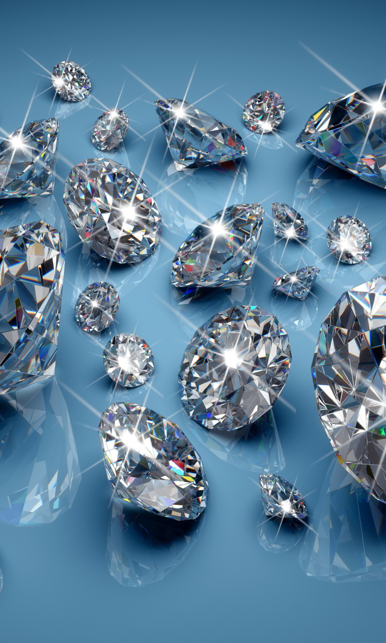 Sparkling Diamonds wallpaper 768x1280