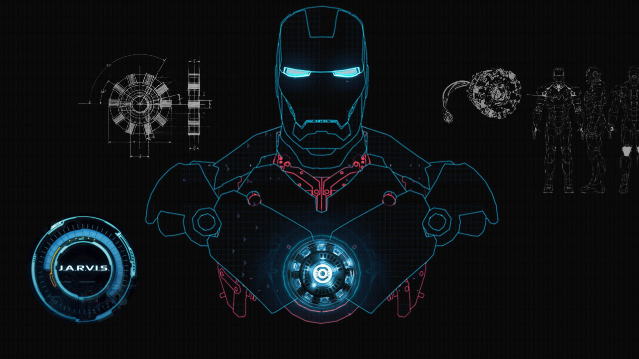 Screenshot №1 pro téma Iron Man Scetch 1280x720