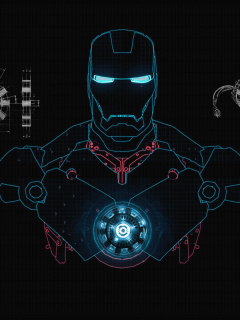 Iron Man Scetch screenshot #1 240x320