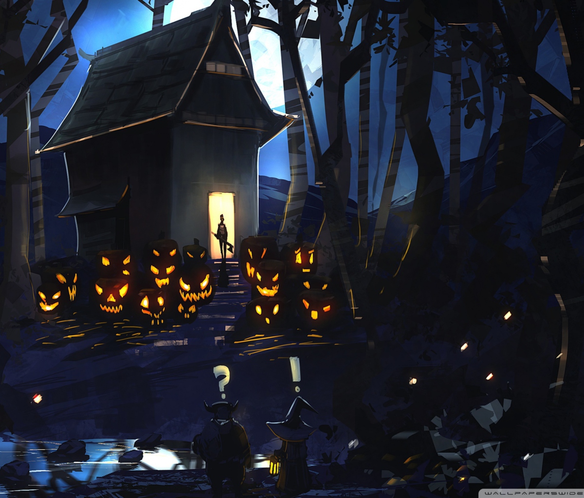Fondo de pantalla Halloween House 1200x1024