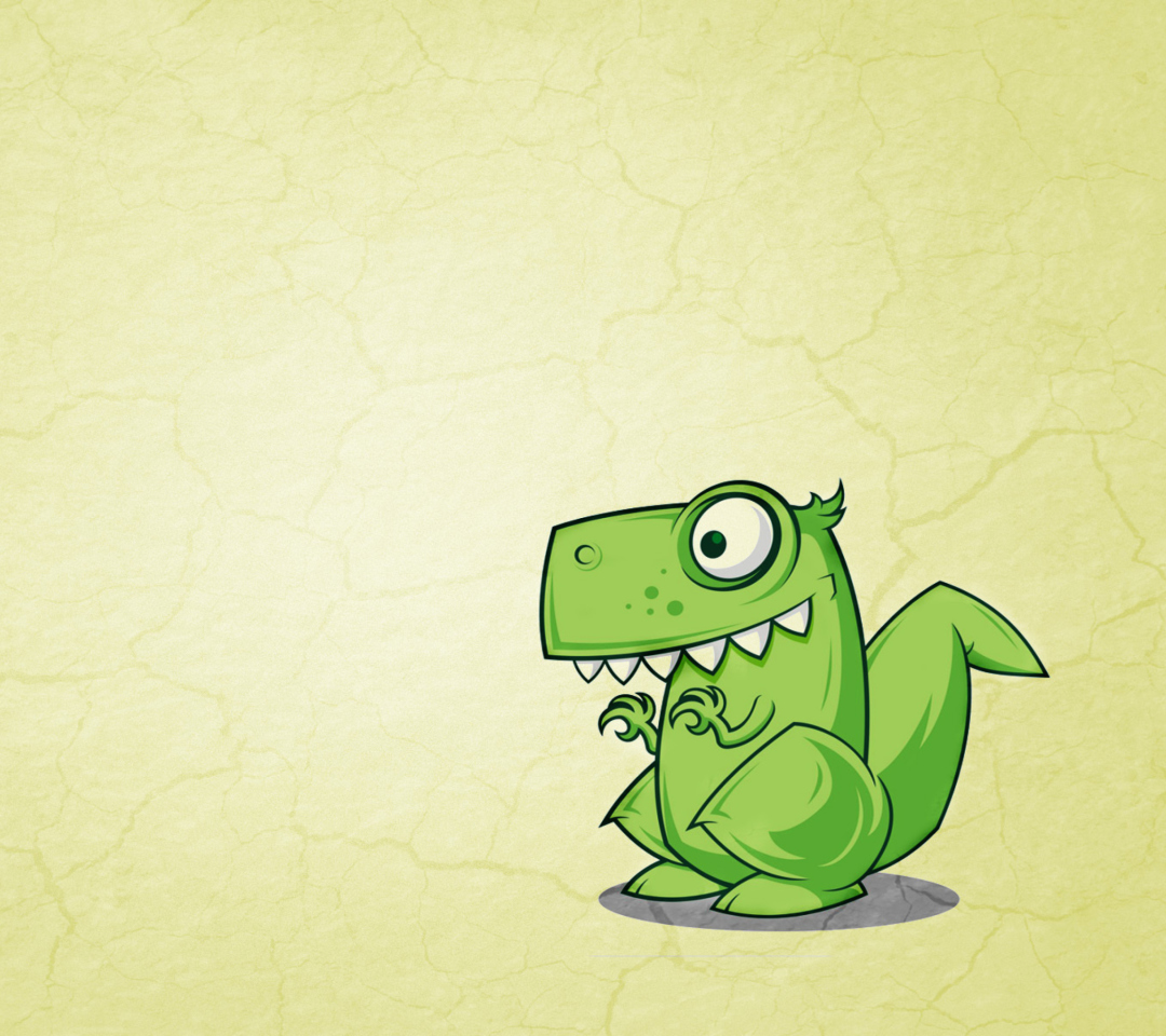 Das Dinosaur Illustration Wallpaper 1080x960