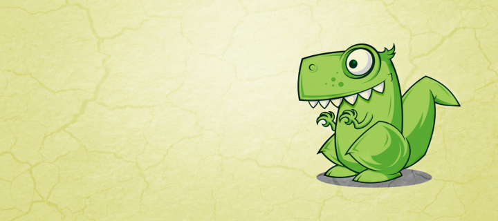 Das Dinosaur Illustration Wallpaper 720x320