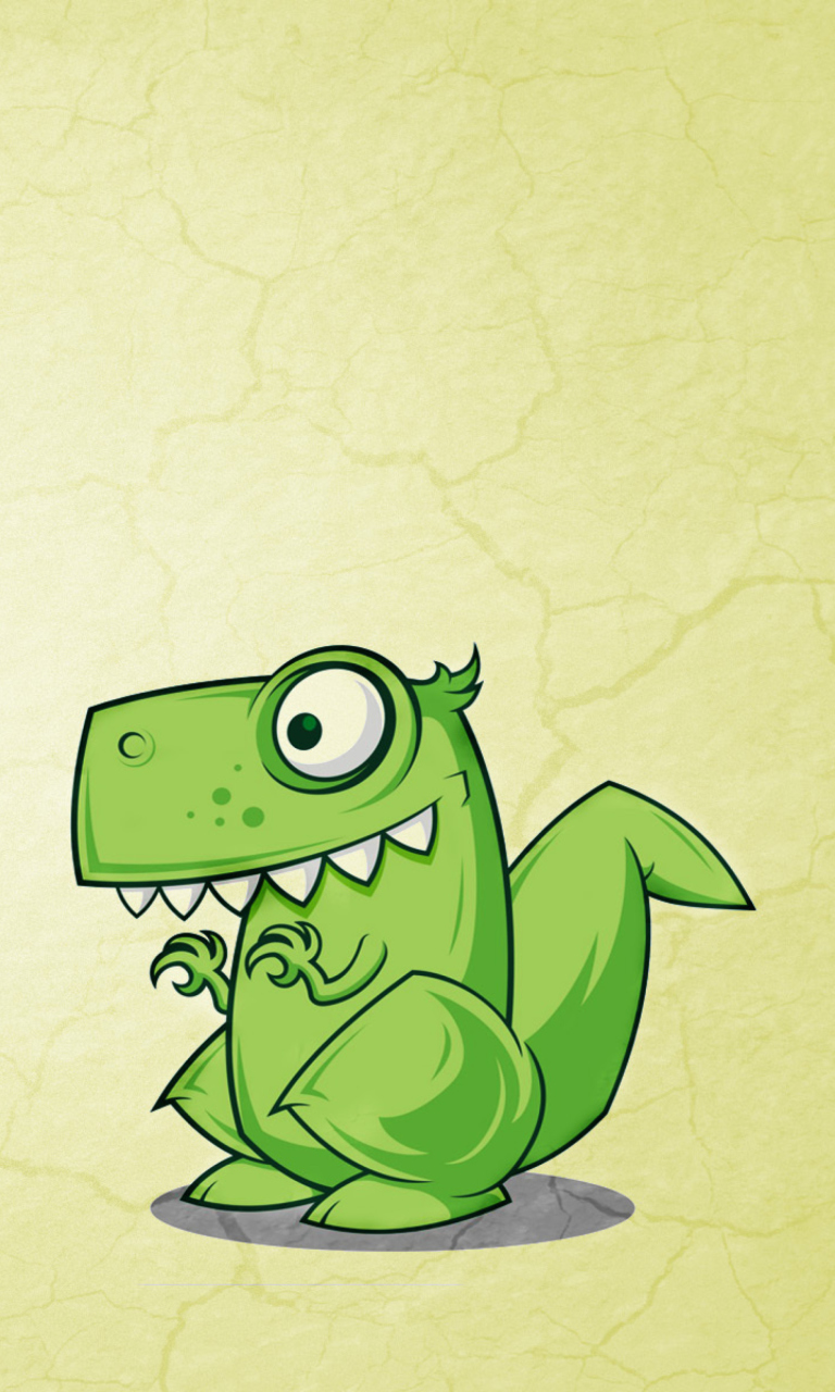 Das Dinosaur Illustration Wallpaper 768x1280