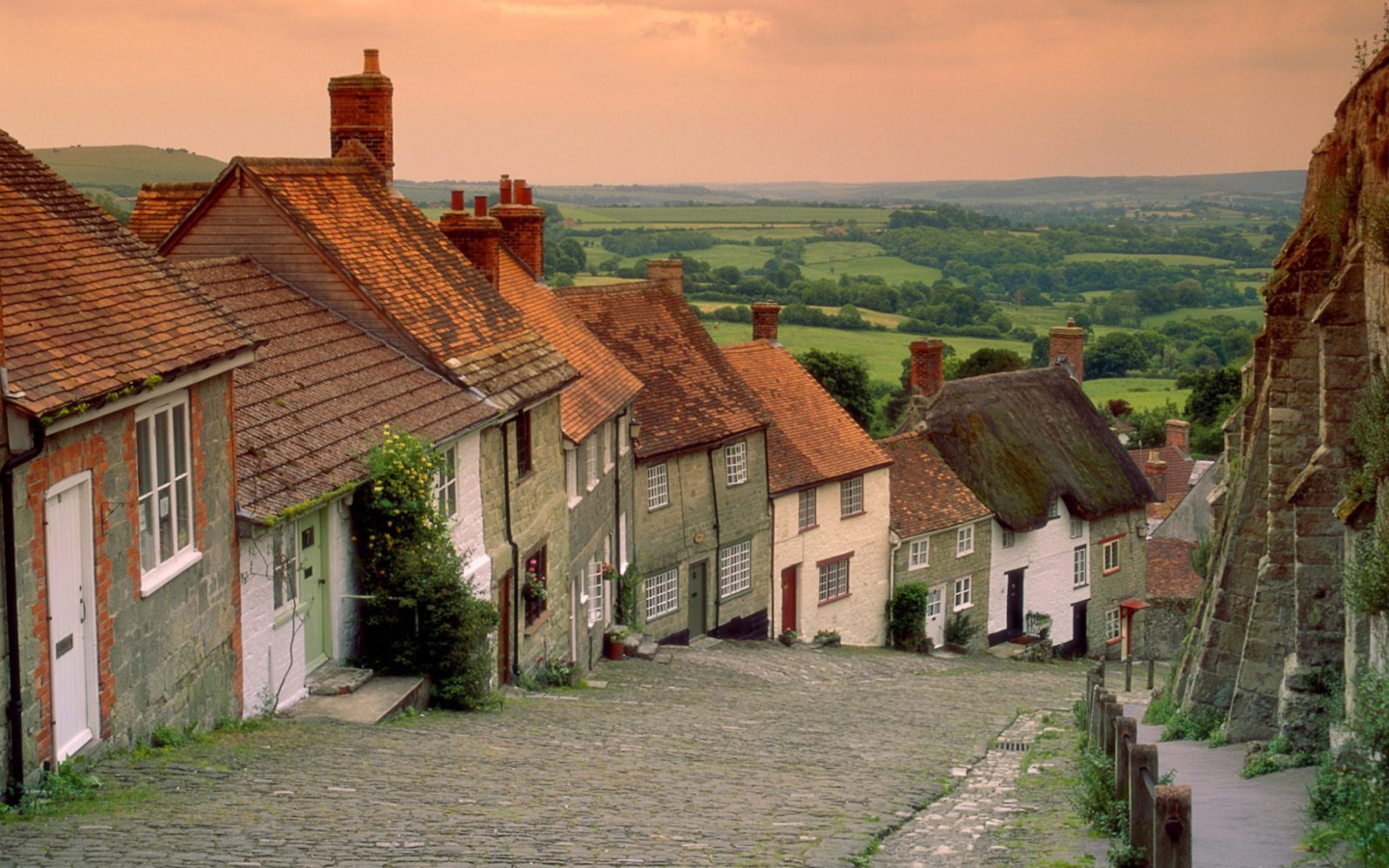 English Cottages wallpaper 1440x900