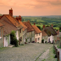 English Cottages wallpaper 208x208