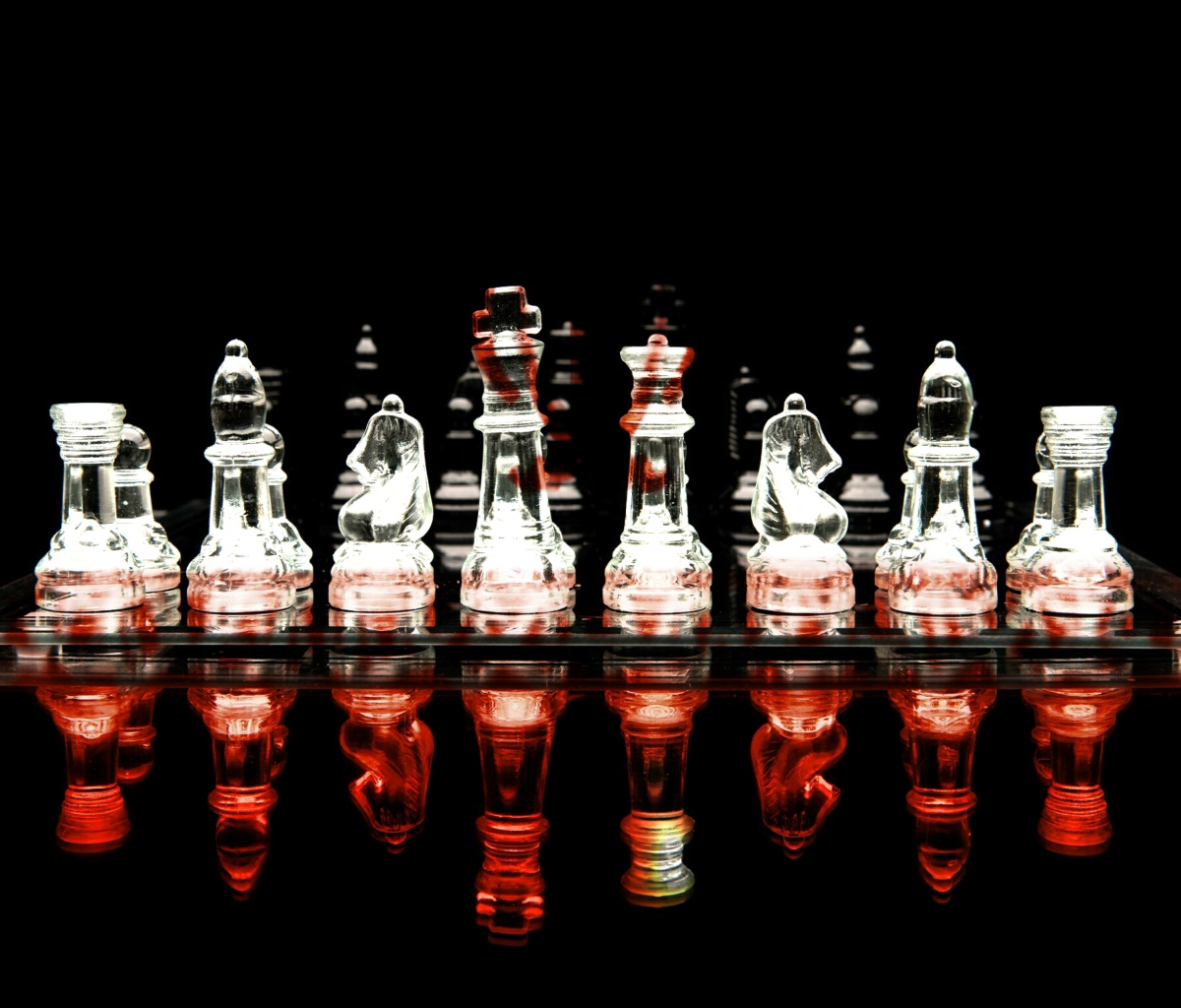 Fondo de pantalla Glass Chess 1200x1024