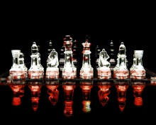 Fondo de pantalla Glass Chess 220x176