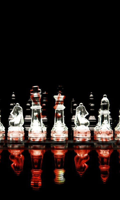 Обои Glass Chess 480x800