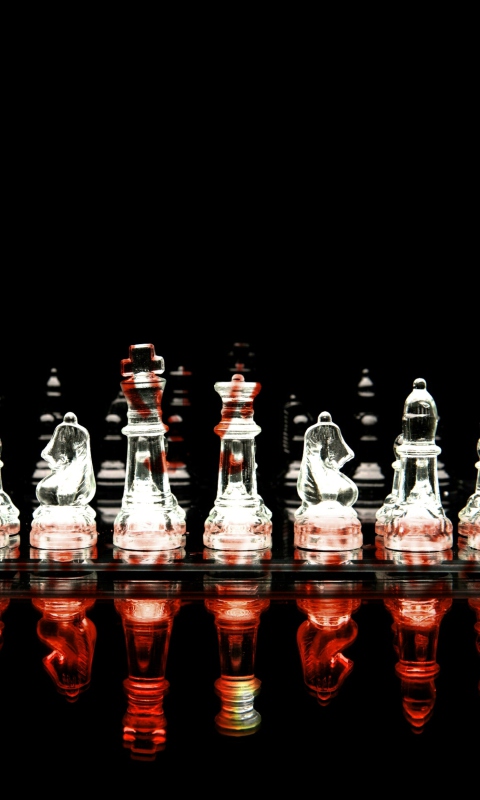 Glass Chess wallpaper 480x800