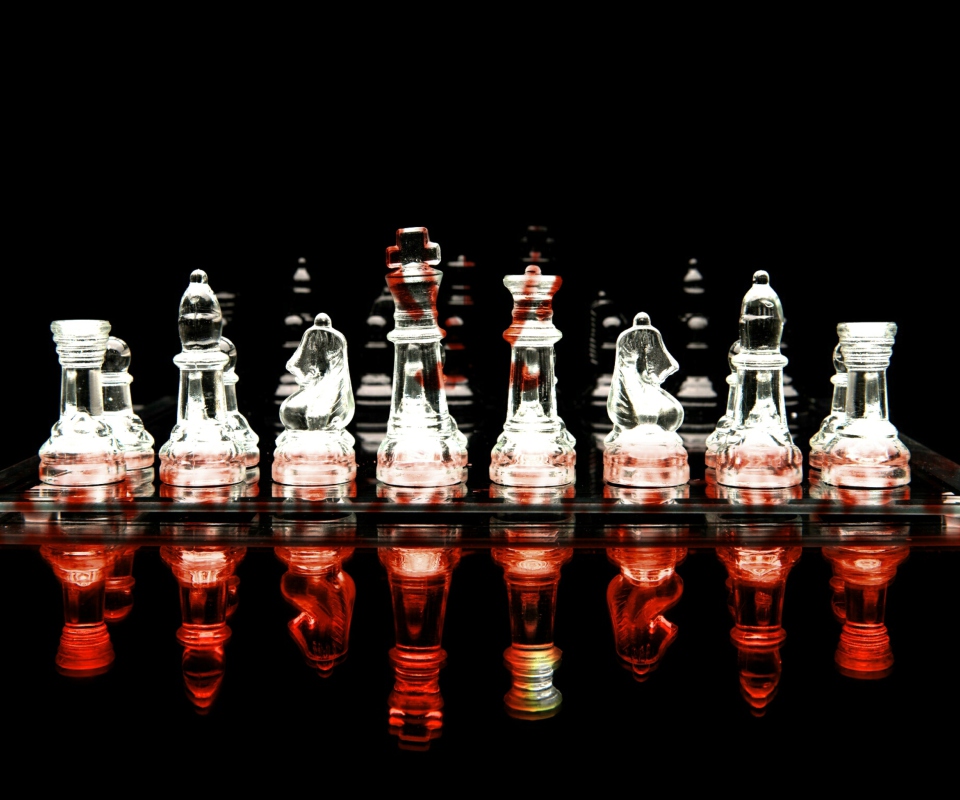 Обои Glass Chess 960x800