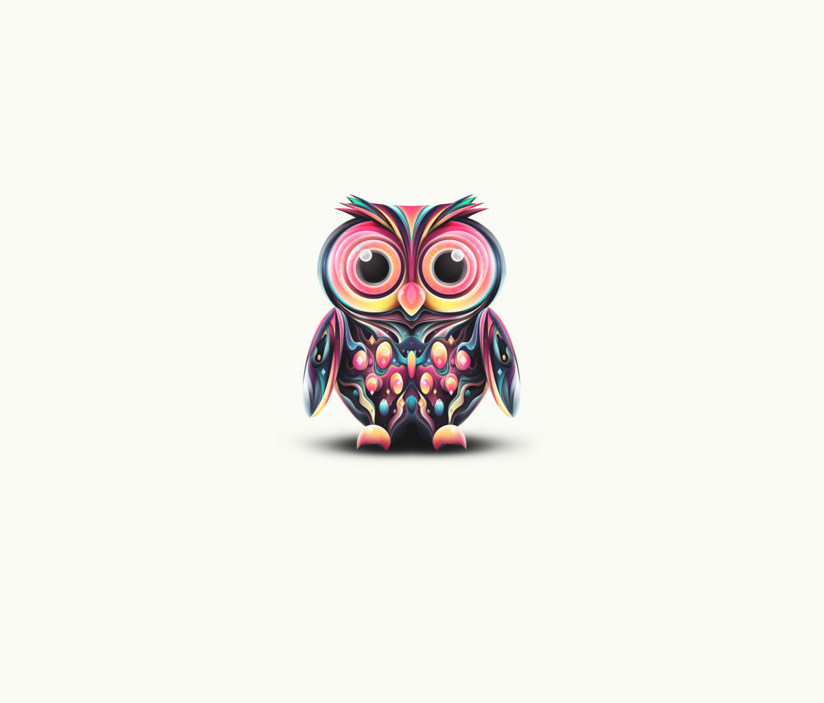 Das Owl Illustration Wallpaper 1200x1024