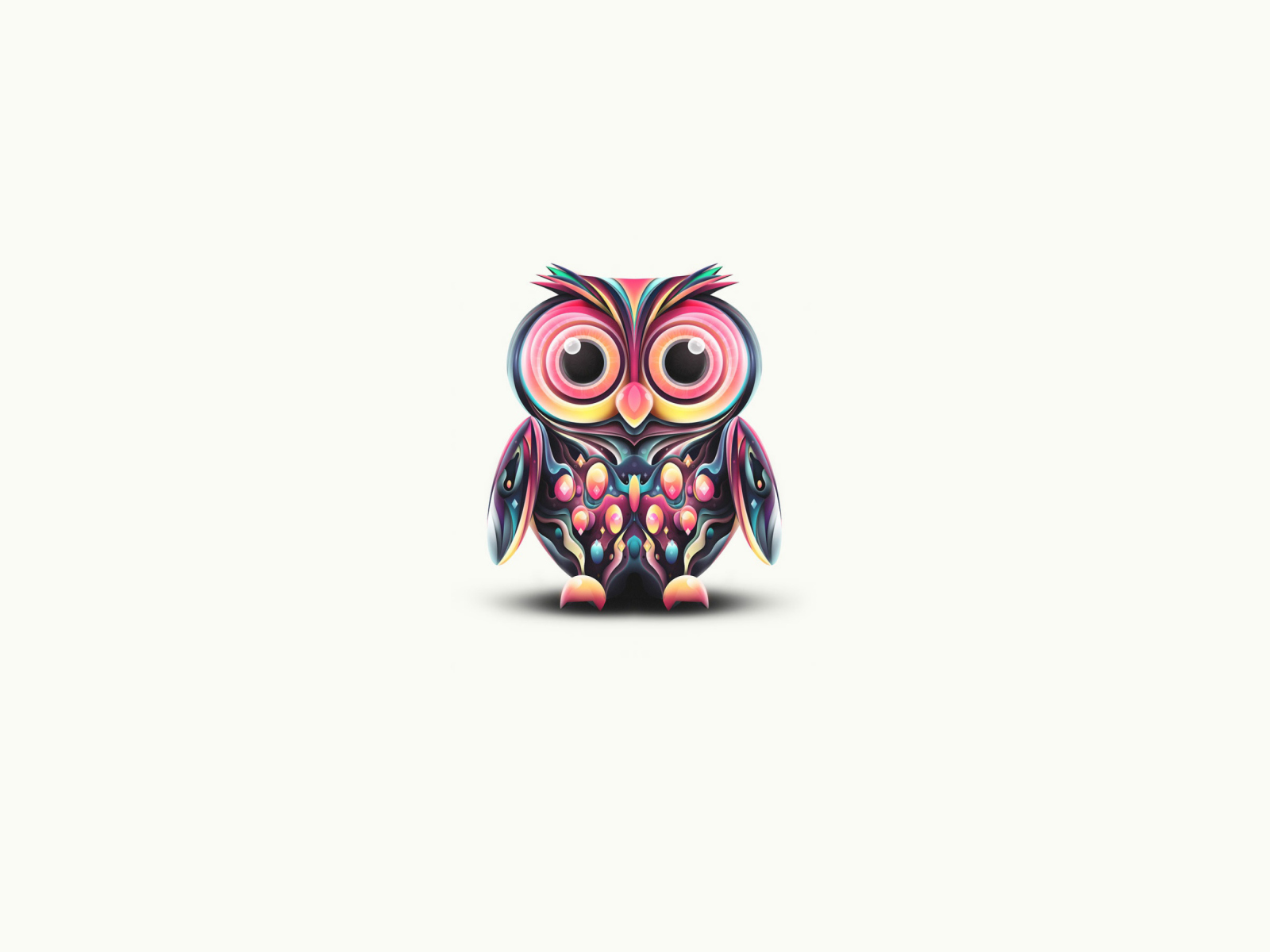 Fondo de pantalla Owl Illustration 1600x1200