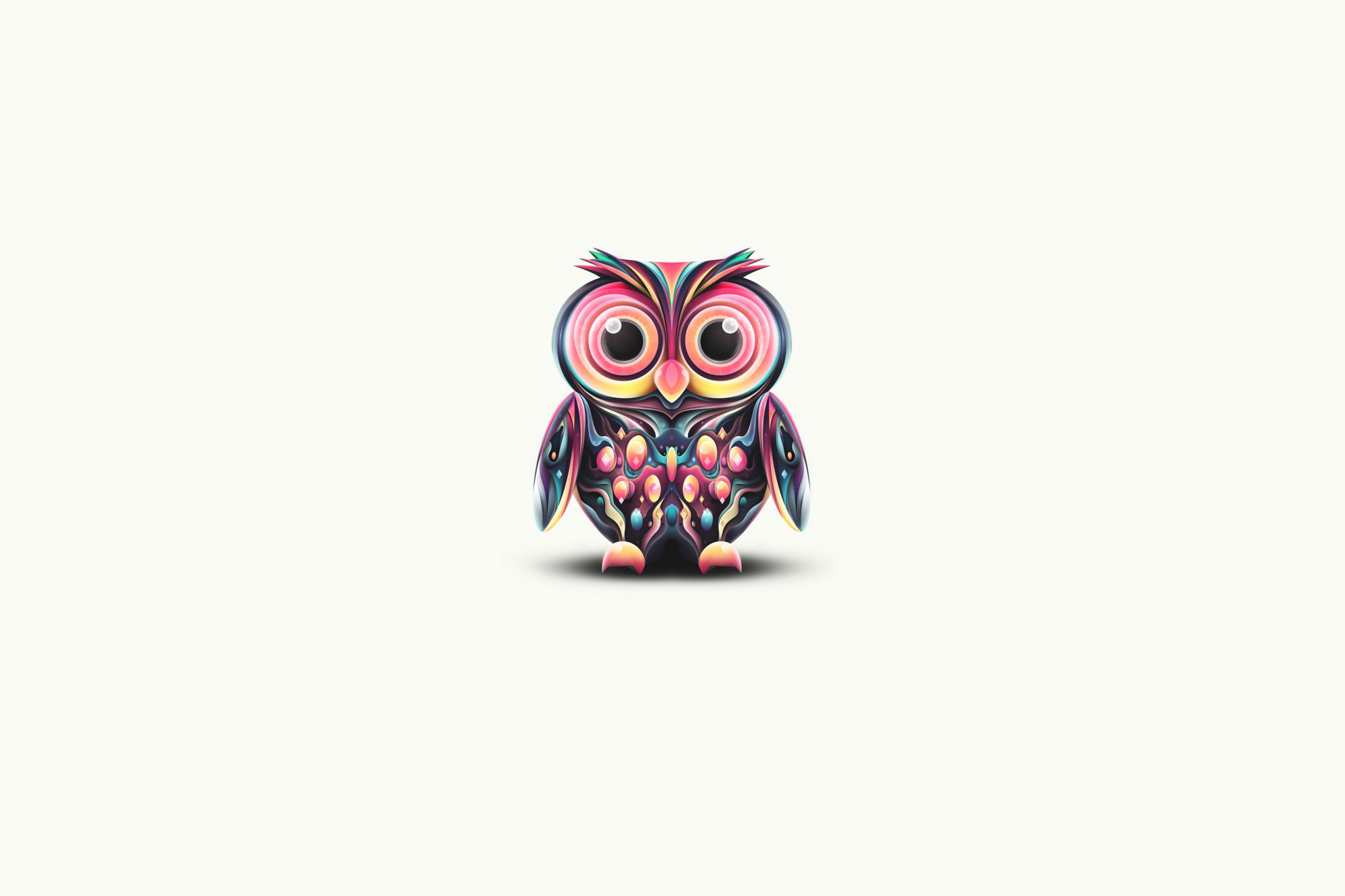 Owl Illustration wallpaper 2880x1920