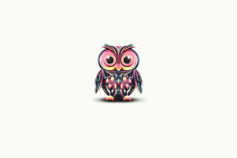 Fondo de pantalla Owl Illustration 480x320