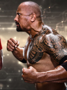 Sfondi The Rock vs John Cena 132x176