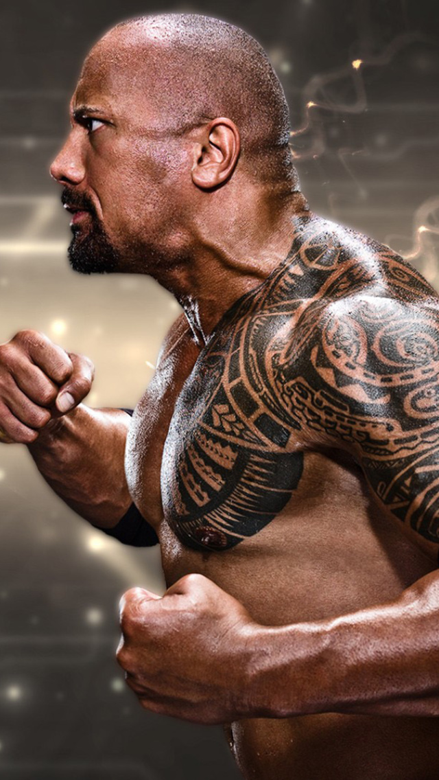 The Rock vs John Cena wallpaper 640x1136