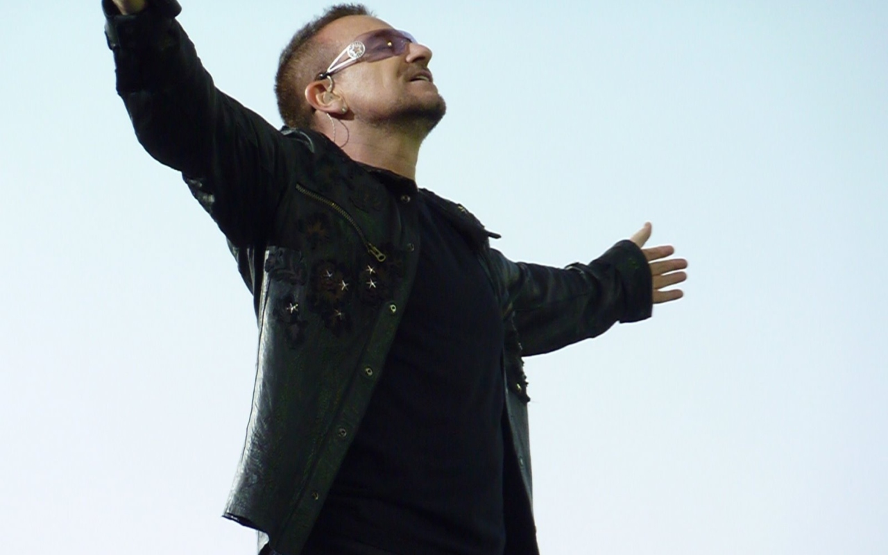 Das Bono U2 Wallpaper 1280x800