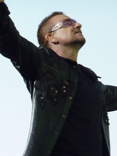 Fondo de pantalla Bono U2 240x320