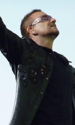 Fondo de pantalla Bono U2 240x400