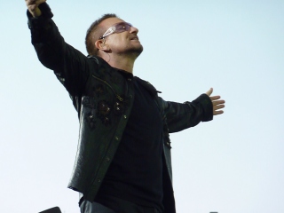 Das Bono U2 Wallpaper 320x240