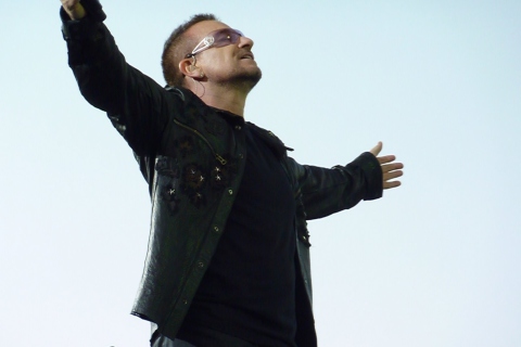 Fondo de pantalla Bono U2 480x320