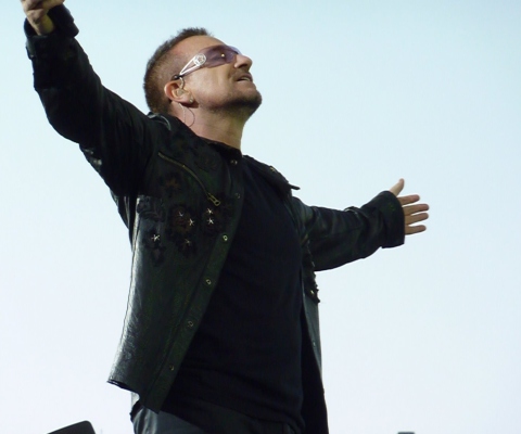 Das Bono U2 Wallpaper 480x400