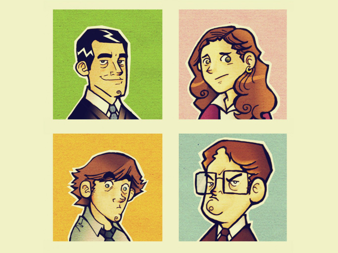 Office People Illustration wallpaper 1152x864