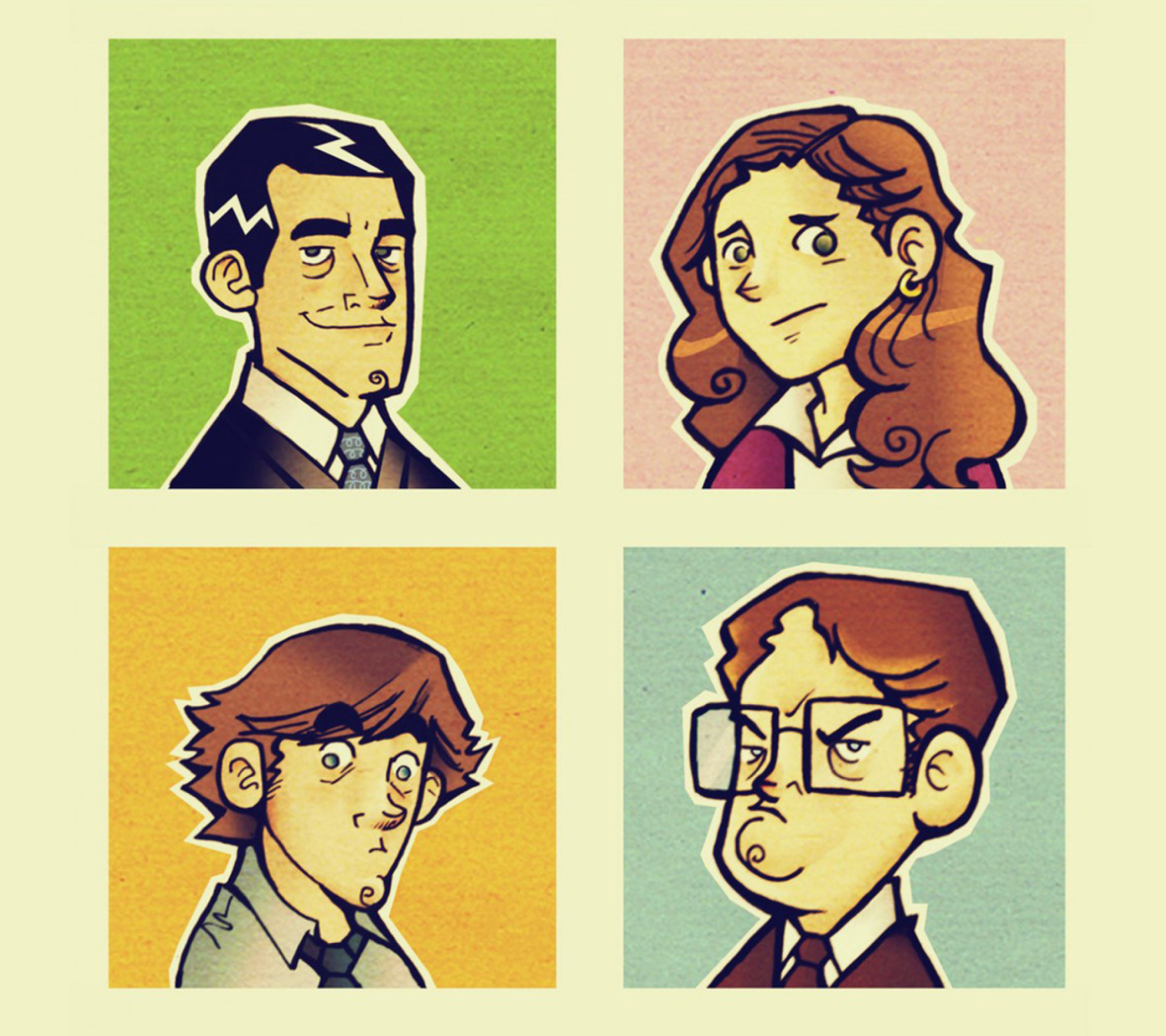 Fondo de pantalla Office People Illustration 1440x1280