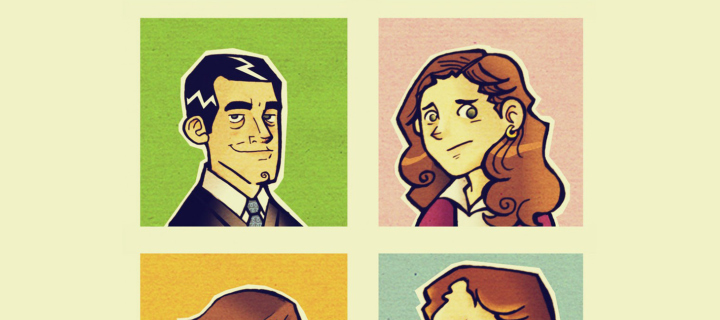 Office People Illustration wallpaper 720x320