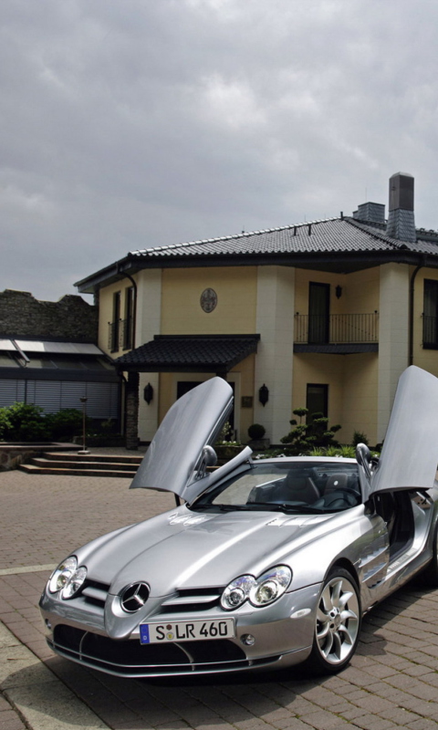 Fondo de pantalla Mercedes Benz Slr Mclaren Roadster 480x800