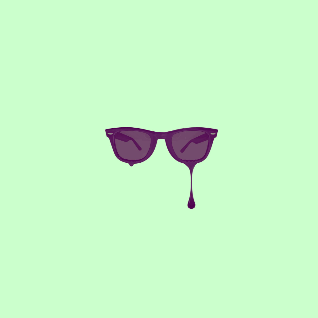 Minimalistic Purple Glasses wallpaper 1024x1024
