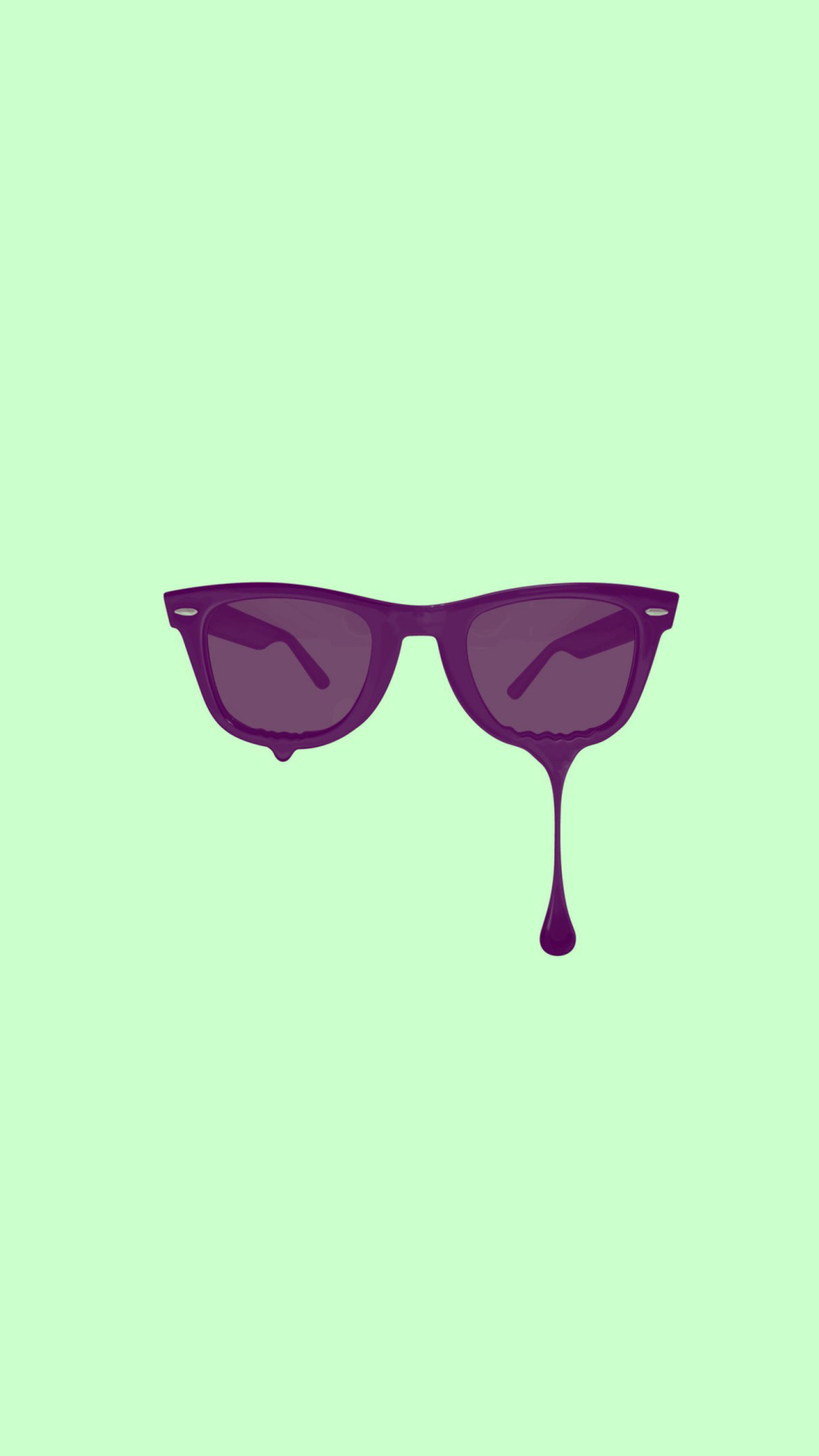 Fondo de pantalla Minimalistic Purple Glasses 1080x1920