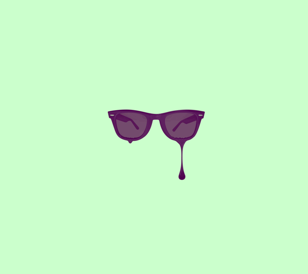 Fondo de pantalla Minimalistic Purple Glasses 1080x960
