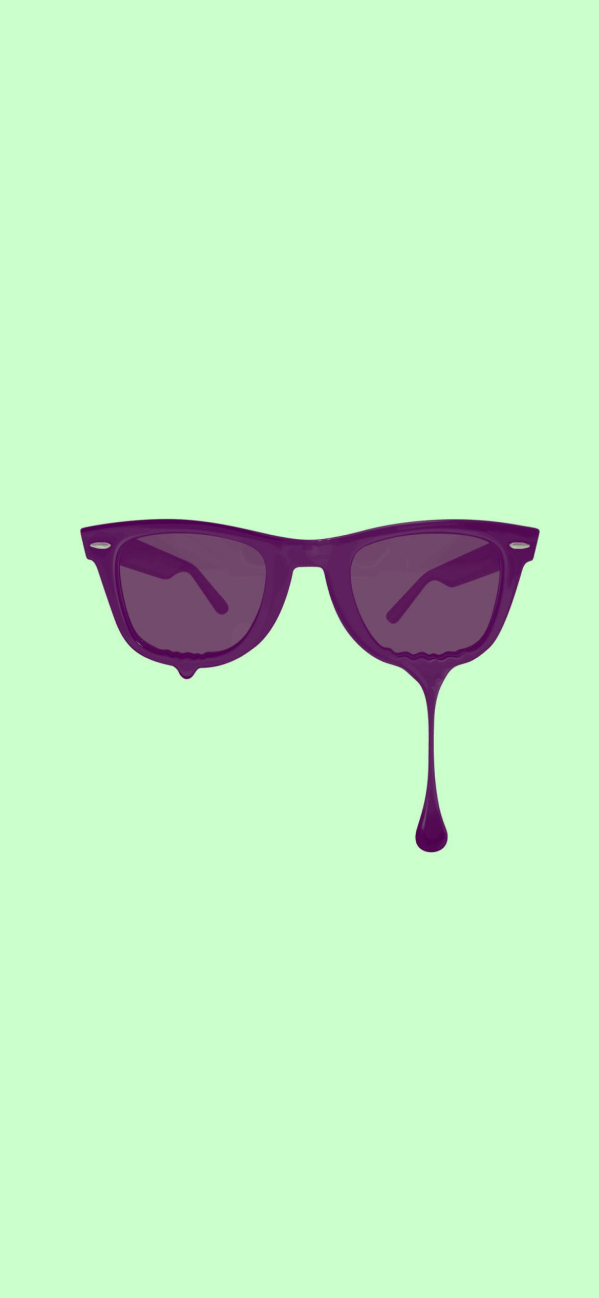 Fondo de pantalla Minimalistic Purple Glasses 1170x2532
