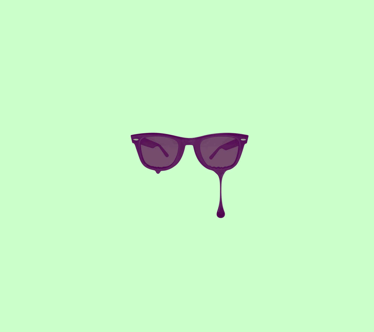 Minimalistic Purple Glasses wallpaper 1440x1280