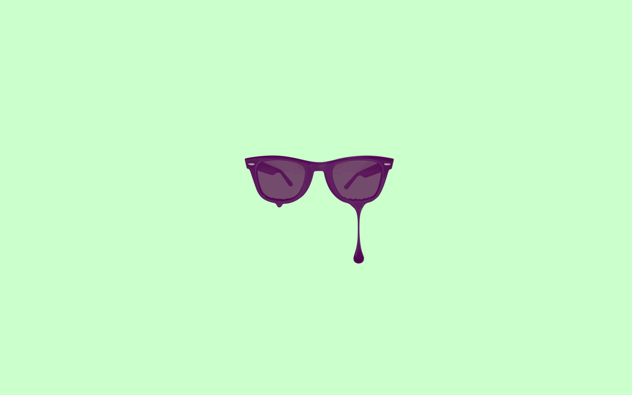 Fondo de pantalla Minimalistic Purple Glasses 2560x1600