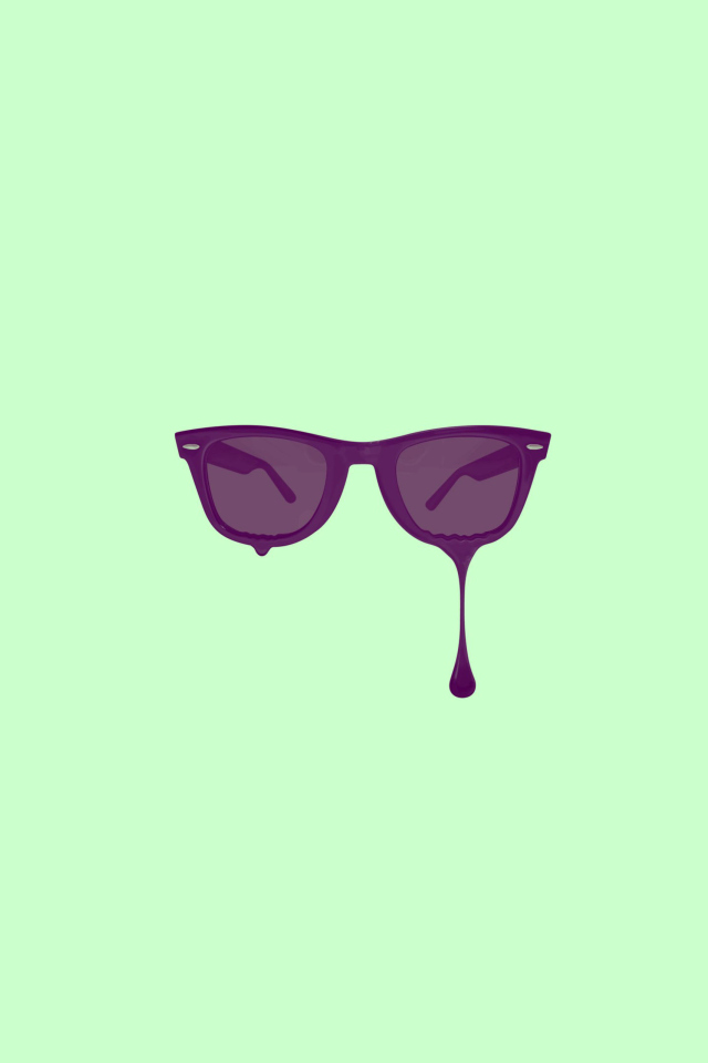 Minimalistic Purple Glasses screenshot #1 640x960