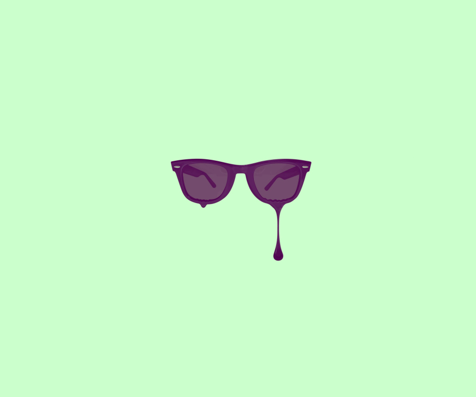 Das Minimalistic Purple Glasses Wallpaper 960x800