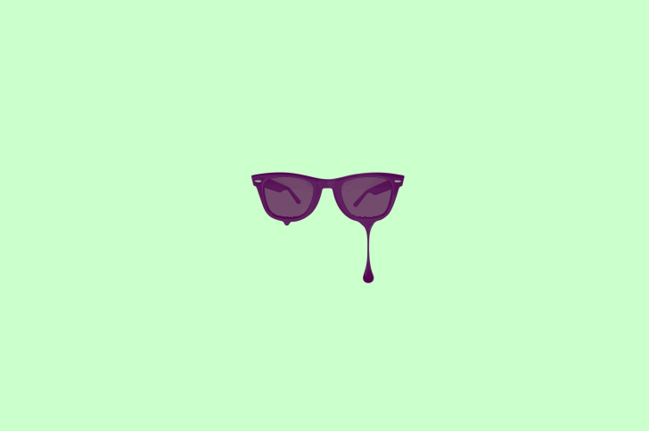 Das Minimalistic Purple Glasses Wallpaper