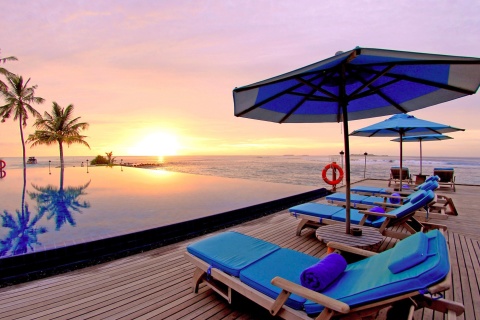 Luxury Wellness Resort in Tropics wallpaper 480x320