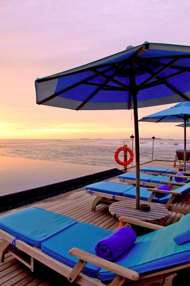 Das Luxury Wellness Resort in Tropics Wallpaper 640x960