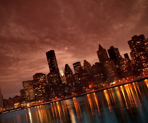 Manhattan Reflections wallpaper 480x400