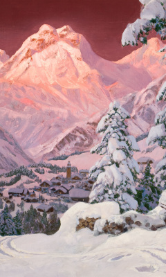 Fondo de pantalla Alois Arnegger Painting 240x400