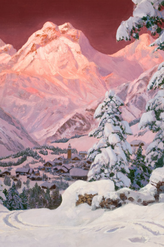 Alois Arnegger Painting screenshot #1 320x480