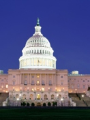 Sfondi US Capitol at Night Washington 132x176