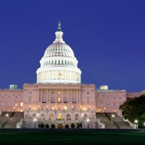 Das US Capitol at Night Washington Wallpaper 208x208